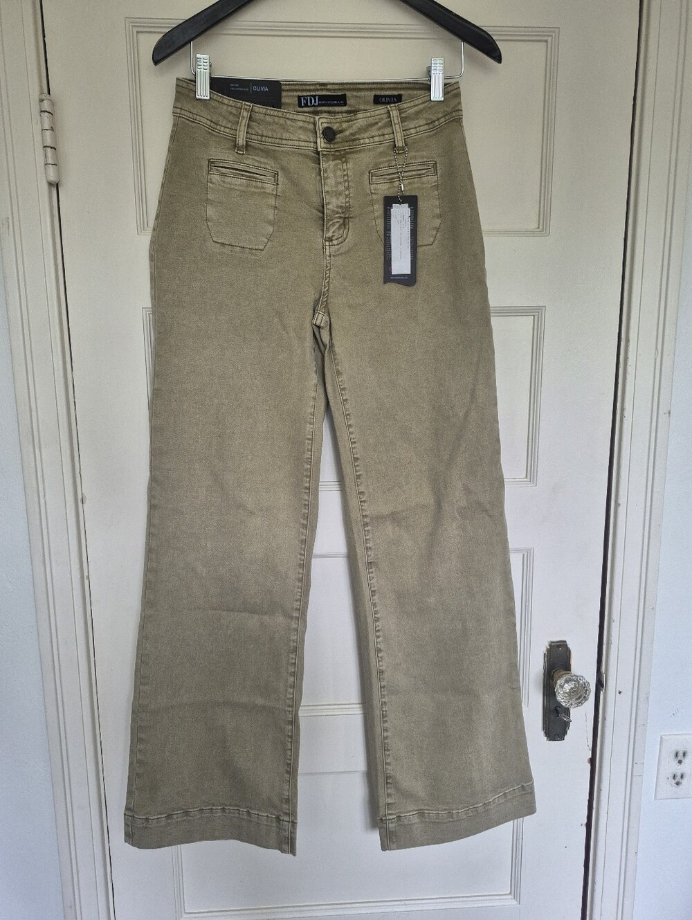 French Dressing Jeans Wide Leg Pants Size 6 New With Tags Olivia Fit
